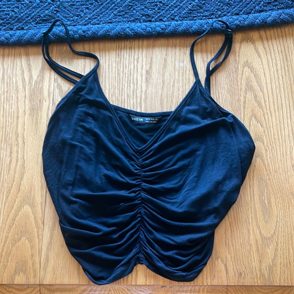 Black Crop top